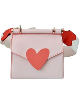 AiSi Damen Mädchen Leder Handtasche Umhängetasche Damentasche Abendtasche für Hochzeit Party, mit Magnetverschluss...