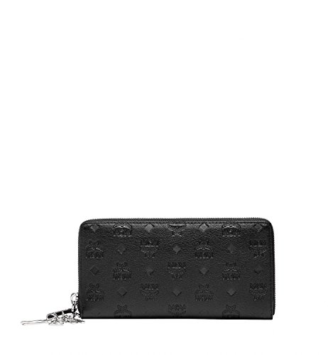 Preisvergleich Produktbild MCM Damen Geldbörse Klara Monogrammed Large Black