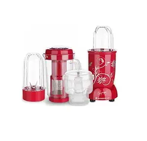 Juicer Mixer Grinder (3 Jars, Red) 400 W