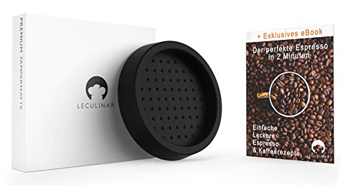 Original Premium Tampermatte von LECULINAR - Tampingmatte zur perfekten Espresso Kaffee Zubereitung - Optimaler Schutz der Arbeitsplatte - Tamperstation Tamperablage für Tamper & Siebträger Espressomaschine