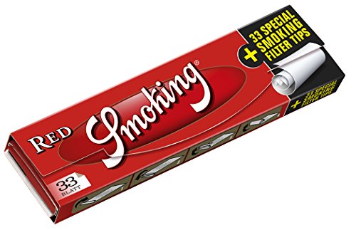 Smoking Red Papers + Tips King Size Filtertips integriert NEU! 2 Boxen (48x Heftchen / Booklets) - 3