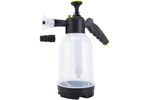 BEAR FORCE Pulverizador de Espuma de Lavado de Autos presurizado a Mano con Botella de 2L, Pistola de Espuma de Nieve con Bomba Manual