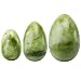Produktbild mookaitedecor Grüne Jade Yoni Eier Kegel Bälle Beckenbodentrainer Übungs-Set mit 3 Größen, Ben Wa Balls Massage Steine für die Übung der Beckenboden und Blase & Erholung die Postpartale Vagina