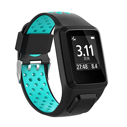 O-More - Correa de Repuesto para Tomtom Runner 2, Runner 3, Spark 3, Adventurer/Golfer 2