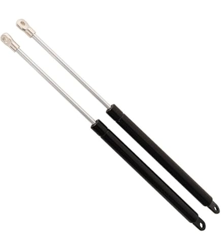 Coppia Di Molle A Gas Universali 350 Mm – Carico Da 50N A 1500N – In Acciaio Inox Nero, Per Auto, Armadi, Letti, Finestre E Navi