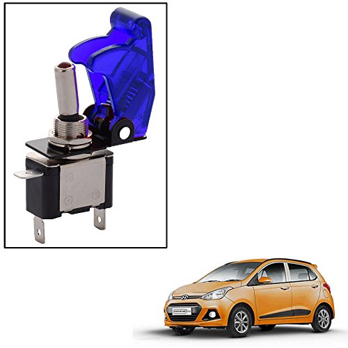 Vheelocityin Toggle Flip Pilot Style Switch Blue 12V for Hyundai Grand I10