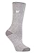 Produktbild Heat Holders Lite Winter Warm Thermo Casual Socken in 8 Farben/2 Größen Herren & Damen, Silber / Creme, One Size