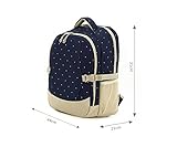 Aivtalk Rucksack Mutter Wasserdicht Windeltasche Multifunktionale Tasche Punkte Drucken Wickeltasche Reisen Rucksack Polyester Babytasche Mama Tasche 44x21x31cm – Farbe Wählbar - 3