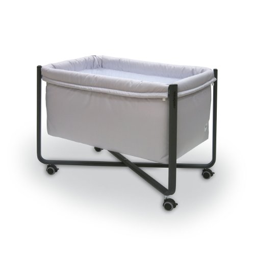 Cambrass Small Bed/Crib (52.5 x 87 x 63 cm, Urban Liso E Grey/Black)