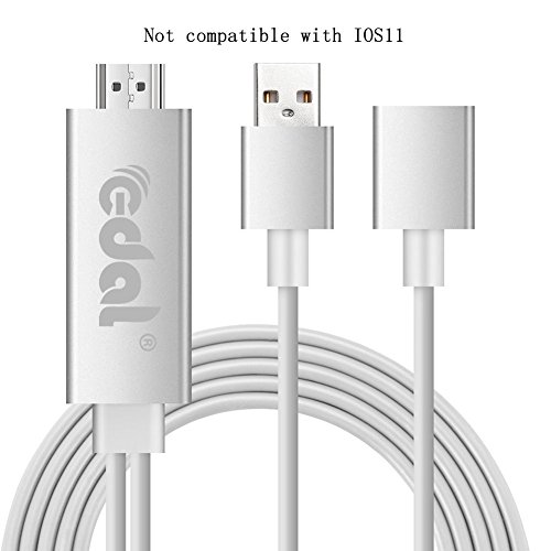 Lightning to HDMI Adapter Kabel, Kasit Lightning Digital AV auf HDMI 1080P Kabel für für iPhone 7 7 plus 6s 6s plus 6 6 plus 5 5c 5s SE, iPad Luft / Mini / Pro, Samaung (Plug & Play) - Weißer