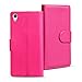 Produktbild Sony Xperia Z5 Bookstyle Hülle, Conie Mobile PU Leder Schutzhülle Handytasche Bookcase Tasche Premium Klapphülle in Pink