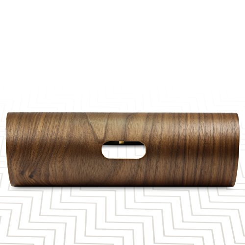 Urcover® Laptop Halter Tisch Desktop Ständer aus Echt-Holz in Dunkel Braun bis 12,9 Zoll | Schreibtisch Halterung Dock Station Notebook Zubehör | Wood Ultrabook Holder - 2
