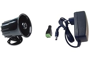 velleman Sirene Électronique Puissante 6-12Vcc & Transformateur 12 V CC 2 A 24 W Alimentation pour Bandes LED Alimentation 220 V -> 12 V (12 V 2 A 24 W)