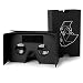 Produktbild Potok Google Cardboard V2.0 Headset Virtual Reality Kit 3D VR Brille mit Kapazitive Touch für iPhone 6 Samsung Moto LG Nexus HTC (Google-Karton) Android in Schwarz