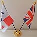 Produktbild Panama panamaischer Union Jack Flagge 2 Freundschaft Tisch mit Gold Boden