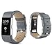 Produktbild Hunpta Sport Watch Band Echtlederarmband für Fitbit Charge 2 Handgelenk Band Armband (Gray)
