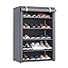 Produktbild 8Eninide Vliesstoff Schuhe Rack Schuhe Veranstalter Schlafzimmer Schlafsaal Schuhregale Silbergrau