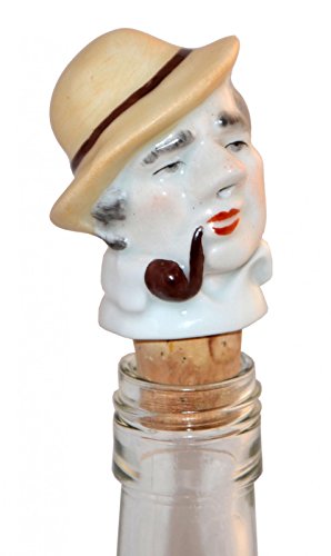 Preisvergleich Produktbild Flaschenausgießer aus Porzellan 'Sherlock'