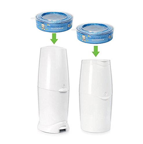 Signstek Nachfüllkassetten für Angelcare Windeleimer Verbesserung Version + Geruchsschutz(99,9% schlechte Gerüche einschließen)