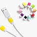Price comparison product image Distinct® 10pcs USB Cable Protector Cord Saver Cover for iPhone Cables Random Color