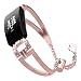 Produktbild Replacement for Fitbit Inspire/Inspire HR Metal Wristband Strap Rhinestone Hollow Design Adjustable Bracelet Strap