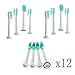 Produktbild JZK® 12 x Allgemein elektrische empfindlich sauber clean aufsteckbürsten zahnbürste ersatz HX6014 für Philips Soni Pro Results