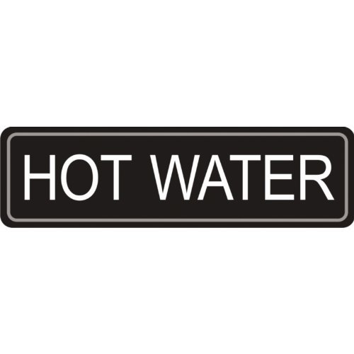 Stalwart K705 Airpot Hot Water Label, Self Adhesive Sticker