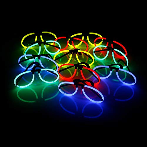 12 vivos Knick Luz de gafas Incluye 24 brazo de barras fluorescentes KNIXS en color Mix, con marca de calidad