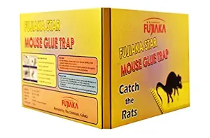 Fujiaka Star Rat Traps Glue Pad, Safe and Non Toxic with Max. Glue Content Small Size (Pack of 5)