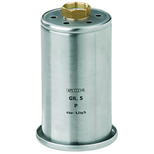 GOK Brennereinsatz Brennerkopf Edelstahl für Handbrenner, Durchmesser:Ø 35 mm - 4