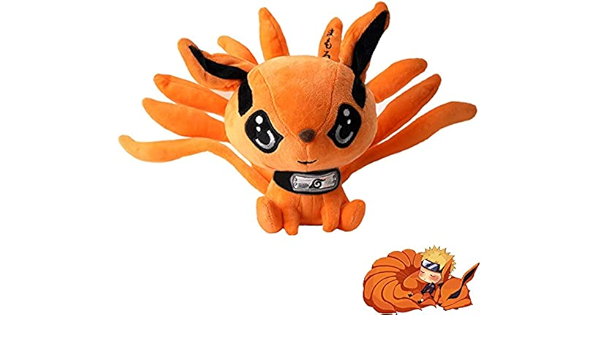 Anime Naruto Kurama Nine Tails Fox Plush Doll Stuffed Animal Toy Amazon Co Uk Toys Games