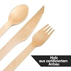 HEYNNA® Einwegbesteck Set umweltfreundlich und plastikfrei – Bild 4