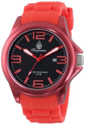 Burgmeister Damen-Armbanduhr XL Analog Quarz Silikon BM166-044 Burgmeister Damen-Armbanduhr XL Analog Quarz Silikon BM166-044