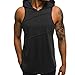 Produktbild Herren T-Shirt Männer Fitnessstudio Fitness Muscle Mesh Hoodie ärmelloses Unterhemd T-Shirt Top Weste Tank Herren Sport Freizeit Tank top