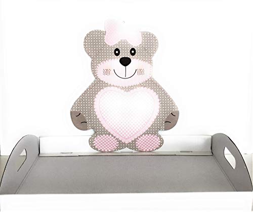 Vinciprova Le Gemme di Venezia Cesto Vassoio Teddy b Compleanno Battesimo Base cm44x29 Alta 5 Elegante Made in Italy