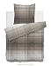 Produktbild HNL Living Boden Mako-Satin-Bettwäsche mit Velvet Touch, 155x220 + 1x 80x80, Naturel