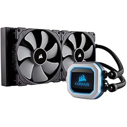 CORSAIR HYDRO Series H115i PRO RGB Refroidissement Liquide, Radiateurs 280mm, Deux Ventilateurs PWM ML140, Eclairage RGB Avancé, Compatible Socket Intel 115x/2066 et AMD AM4
