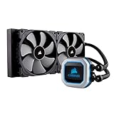 CORSAIR HYDRO Series H115i PRO RGB Refroidissement Liquide, Radiateurs 280mm, Deux Ventilateurs PWM ML140, Eclairage RGB Avancé, Compatible Socket Intel 115x/2066 et AMD AM4