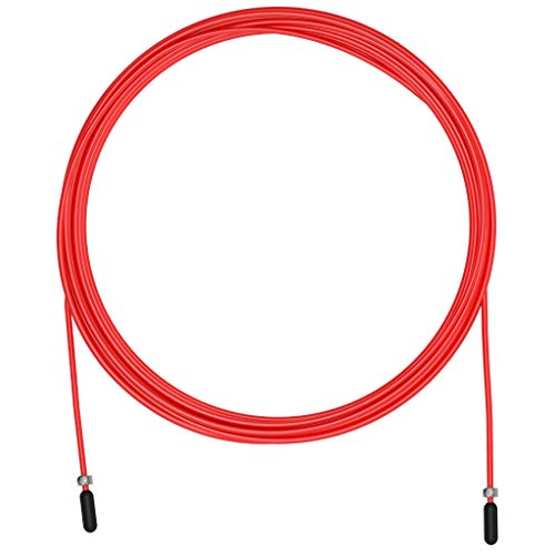 Cable de Repuesto para comba de Saltar de Crossfit, Fitness y Boxeo | PVC Amarillo y Acero de 2,5 mm | Compatible con Otras Marcas. Cable Rojo Entrenamiento 2,5 MM VELITES