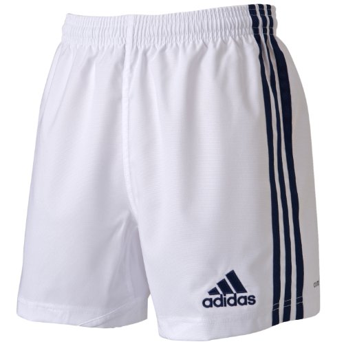adidas Short de Rugby Enfant 3 Stripes SHO Y Training Blanc