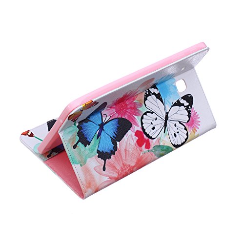 Galaxy Tab E 9.6-Inch SM-T560 Hülle, DEENOR Cute Colorful Design Flip Tasche PU Leder Abdeckung Stand Schutzhülle für Samsung Galaxy Tab E 9.6-Inch SM-T560 / T561 / T565. *Colorful butterfly - 5