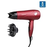 Aigostar Grace 32GQL - Secador profesional de pelo en color rojo mate con difusor y accesorios. 2000 watios. Diseño exclusivo de Aigostar.