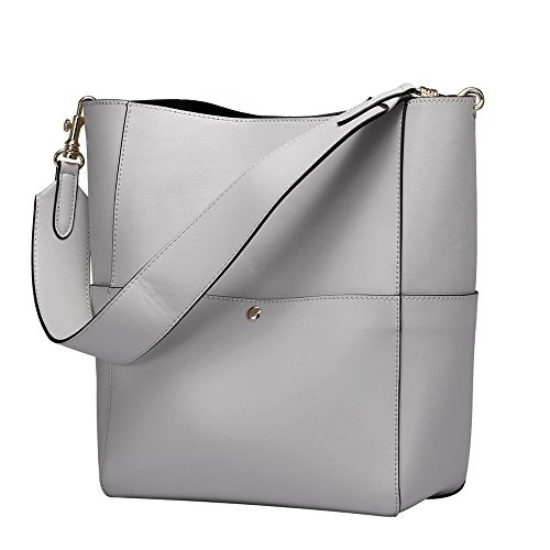 S-ZONE Frauen Art Vintage Leder Tote Schulterbeutel Handtaschen