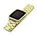 Produktbild Colorful Für Pebble Time SmartWatch, 22mm Uhrenarmband Edelstahl Watch Band Edelstahl Metall Ersatz Band für Pebble Time (Gold)