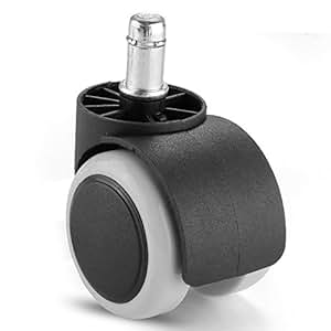 5 Hartbodenrollen Stuhlrollen Parkettrollen Möbelrollen 11/50mm