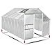 Produktbild Gewächshaus Aluminium mit Stahlfundament 16,07m³ Treibhaus Glashaus Pflanzenhaus Tomatenhaus 6mm Platten L 250 x B 430 x H 205cm