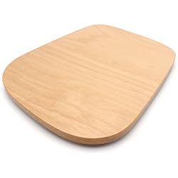 Multiblo ThermoMobil Planche de support en bois de hêtre pour Thermomix TM6 & TM5 - Planche utilisable des deux côtés - Planche facilitant le déplacement du Thermomix