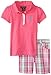 U.S. Polo Assn. Baby-Girls Infant 3 Piece Set Polo Shirt and Plaid Bermuda Shorts, Pink Kite, 12 Months Color: Pink Kite Size: 12 Months Infant, Baby, Child