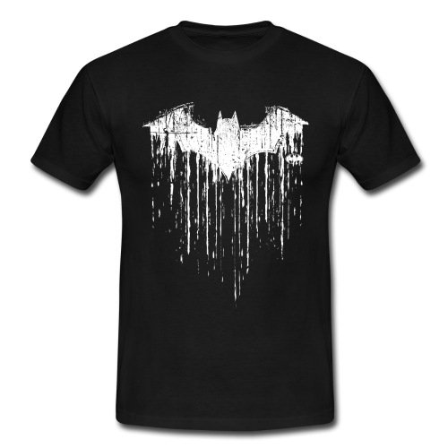 Spreadshirt-DC-Comics-Batman-Fledermaus-Used-Look-Mnner-T-Shirt