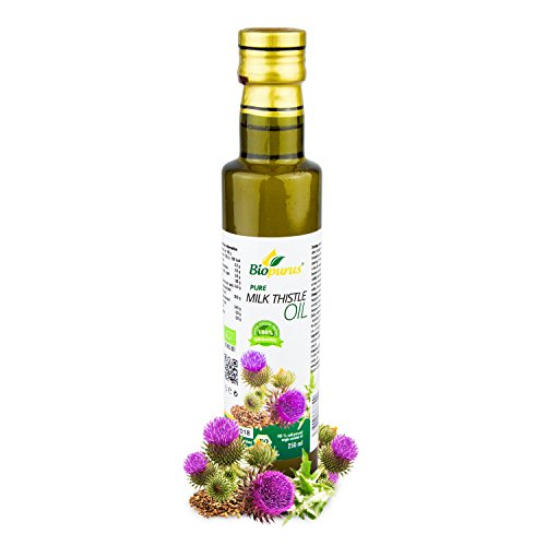Preisvergleich Produktbild zertifiziertes Bio kaltgepresst Mariendiestel Samenöl 250ml biopurus